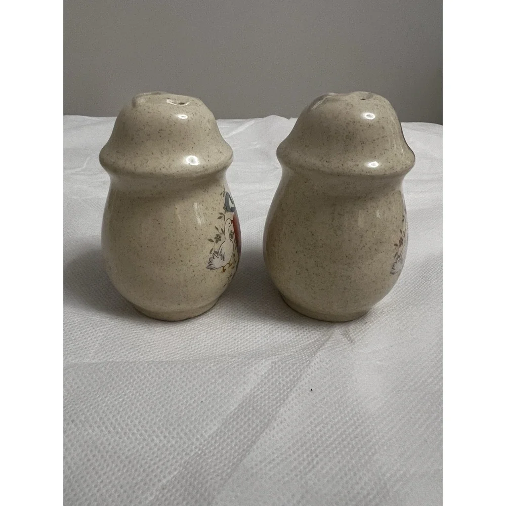 Vtg International Marmalade Goose Geese Salt & Pepper Shakers Cottagecore Farm